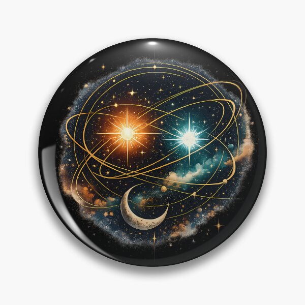 Item preview, Elegant binary star system designed and sold by Daily Quirk.