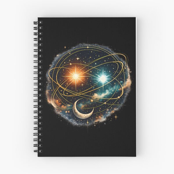 Item preview, Elegant binary star system designed and sold by Daily Quirk.