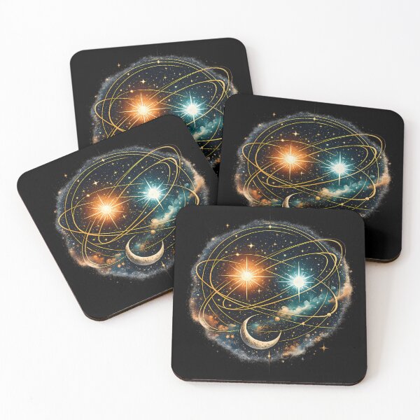 Item preview, Elegant binary star system designed and sold by Daily Quirk.