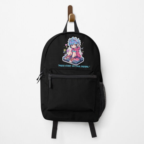 Item preview, Press Start on Your Dreams Retro Anime Gamer designed and sold by Animepopstudio.
