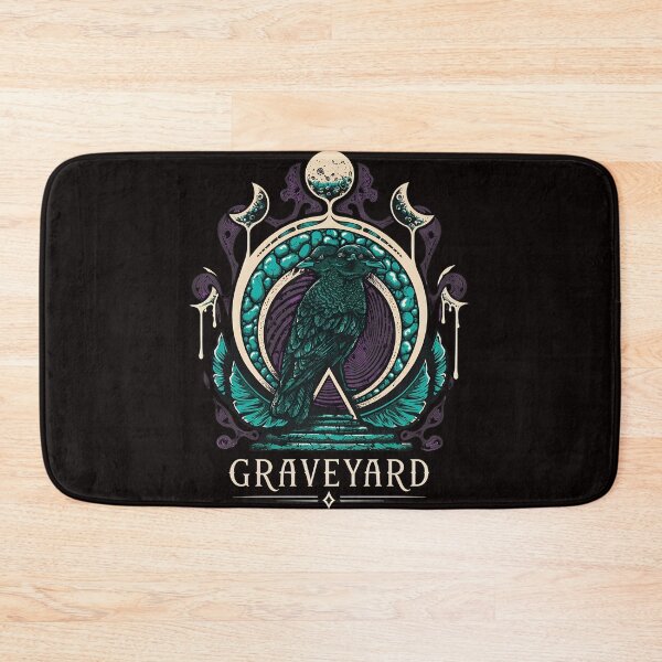 Item preview, Mystic Two Headed Raven Graveyard Moon Art designed and sold by Hector-Studio.