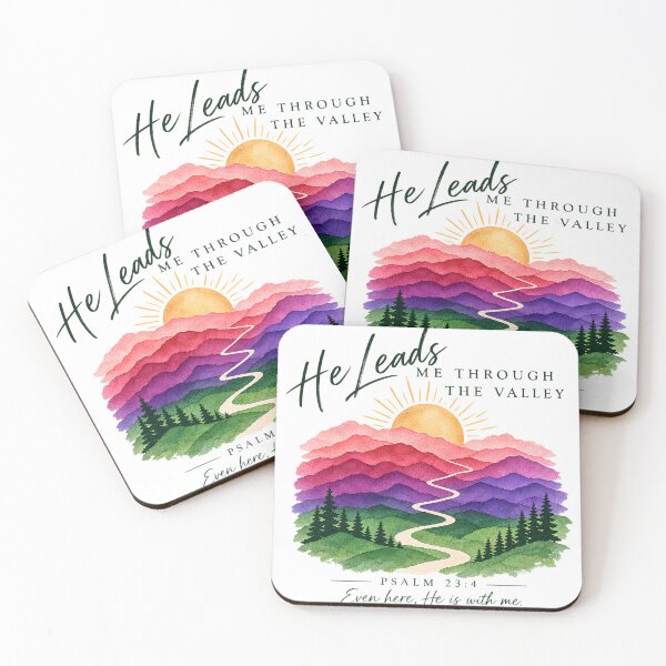 Item preview, Psalm 23:4 He Leads Me Through The Valley designed and sold by Aslan Heart Studio.