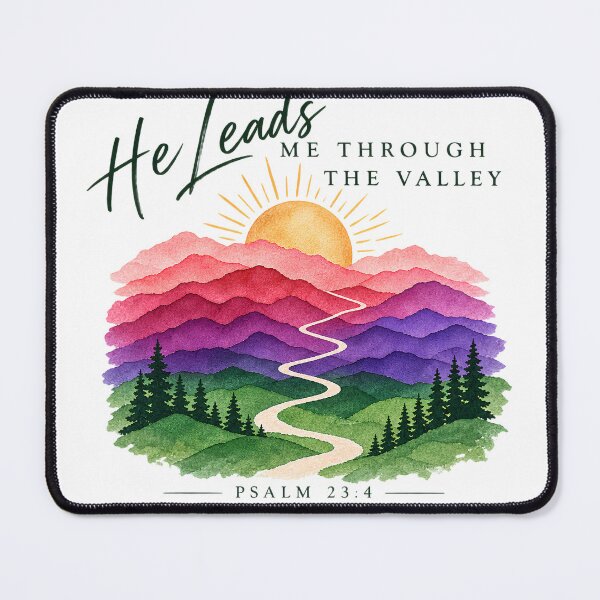 Item preview, Psalm 23:4 He Leads Me Through The Valley designed and sold by Aslan Heart Studio.