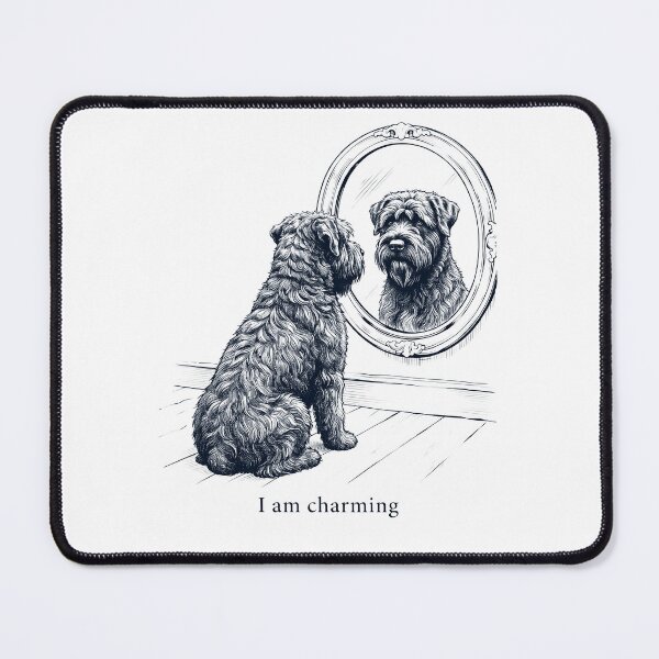 Item preview, Bouvier des Flandres I Am Charming Mirror Meme Dog Lover designed and sold by dian-rody-crest.