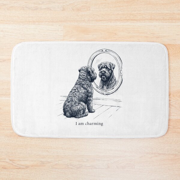 Item preview, Bouvier des Flandres I Am Charming Mirror Meme Dog Lover designed and sold by dian-rody-crest.