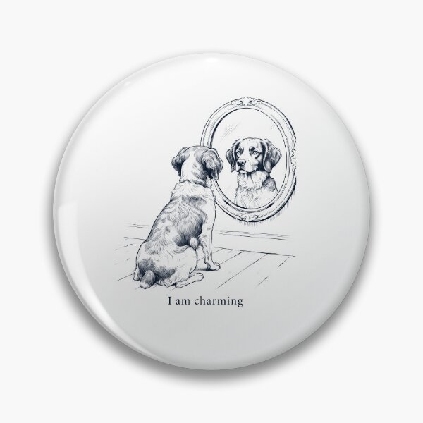 Item preview, Brittany I Am Charming Mirror Meme Dog Lover designed and sold by dian-rody-crest.