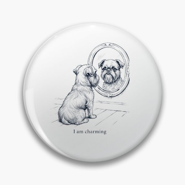 Item preview, Brussels Griffon I Am Charming Mirror Meme Dog Lover designed and sold by dian-rody-crest.