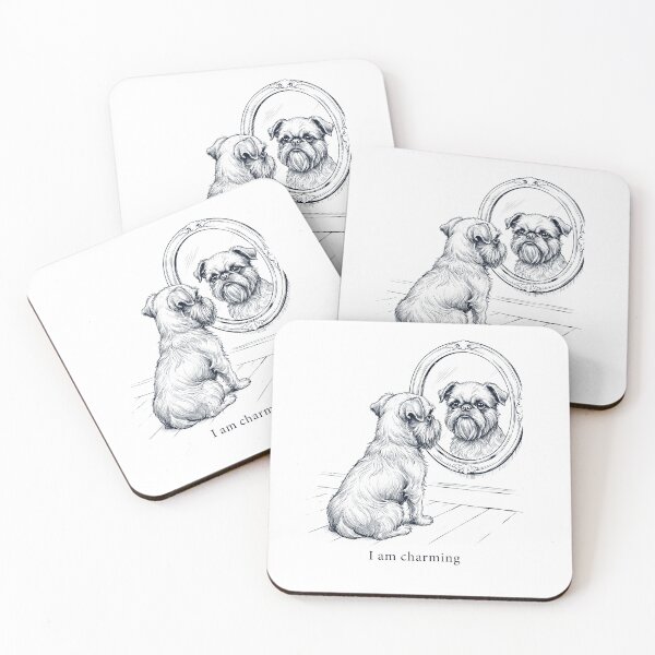 Item preview, Brussels Griffon I Am Charming Mirror Meme Dog Lover designed and sold by dian-rody-crest.