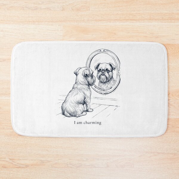 Item preview, Brussels Griffon I Am Charming Mirror Meme Dog Lover designed and sold by dian-rody-crest.
