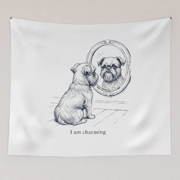Item preview, Brussels Griffon I Am Charming Mirror Meme Dog Lover designed and sold by dian-rody-crest.