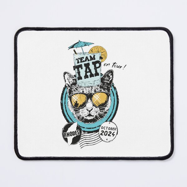 Item preview, Cat sunglasses 'TEAM TAP on Tour' Rhodes 2024 designed and sold by RosemarieKelpin.