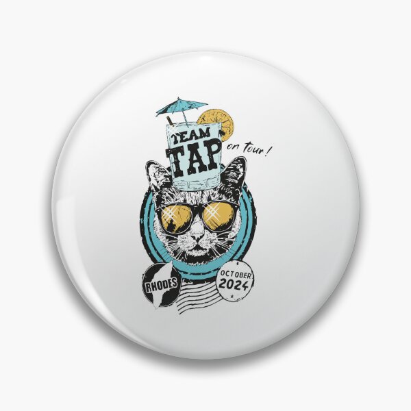 Item preview, Cat sunglasses 'TEAM TAP on Tour' Rhodes 2024 designed and sold by RosemarieKelpin.