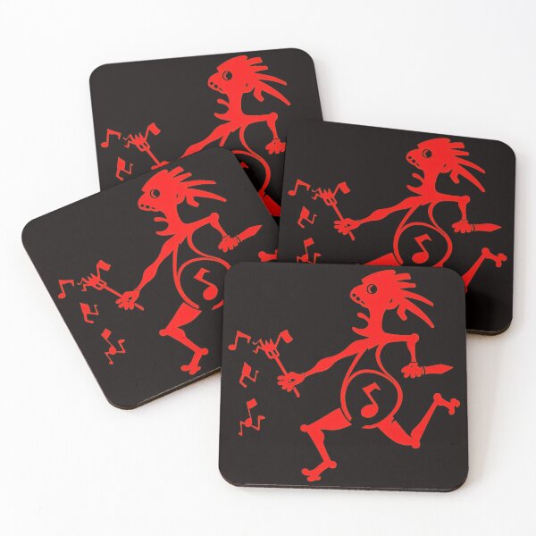 Item preview, Red Abstract Running Figure with Musical Notes Graphic designed and sold by Hector-Studio.