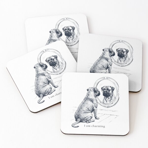 Artikelvorschau, Bullmastiff Ich bin charmant Spiegel-Meme Hundeliebhaber entworfen und verkauft von dian-rody-crest.