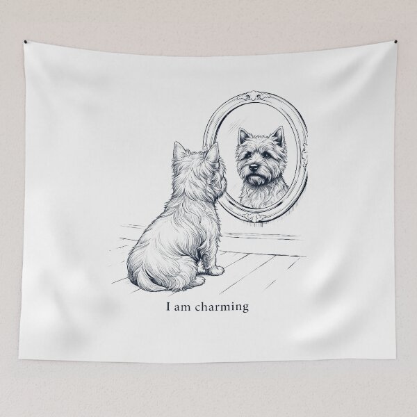 Item preview, Cairn Terrier I Am Charming Mirror Meme Dog Lover designed and sold by dian-rody-crest.