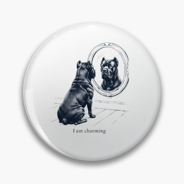 Item preview, Cane Corso I Am Charming Mirror Meme Dog Lover designed and sold by dian-rody-crest.