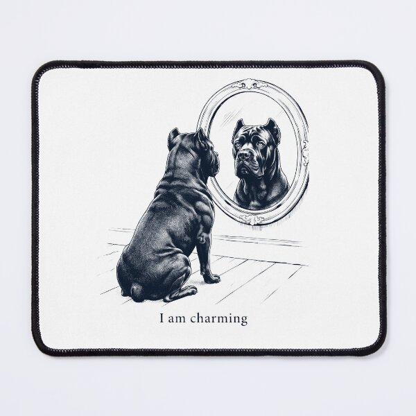 Item preview, Cane Corso I Am Charming Mirror Meme Dog Lover designed and sold by dian-rody-crest.