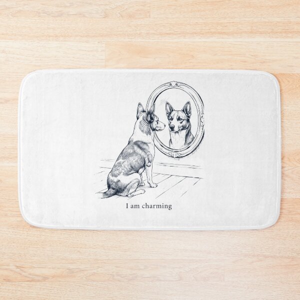 Item preview, Canaan Dog I Am Charming Mirror Meme Dog Lover designed and sold by dian-rody-crest.
