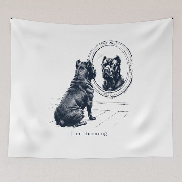 Item preview, Cane Corso I Am Charming Mirror Meme Dog Lover designed and sold by dian-rody-crest.