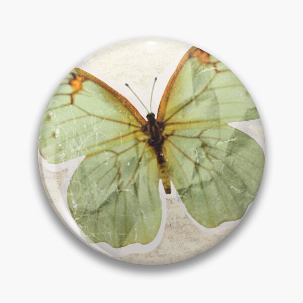 Item preview, Vintage Yellow Butterfly: Retro Distressed Botanical Paper Aesthetic Print designed and sold by Kat Designs Store.
