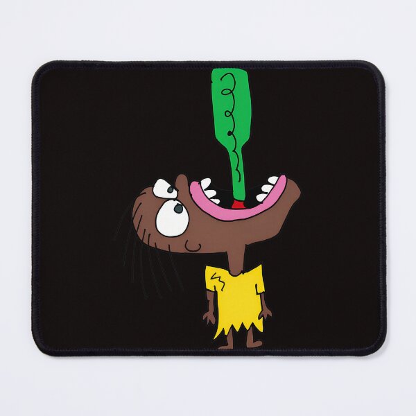 Item preview, Quirky Cartoon Character Drinking From Green Bottle designed and sold by Hector-Studio.