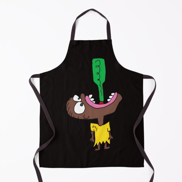 Item preview, Quirky Cartoon Character Drinking From Green Bottle designed and sold by Hector-Studio.