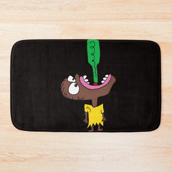 Item preview, Quirky Cartoon Character Drinking From Green Bottle designed and sold by Hector-Studio.