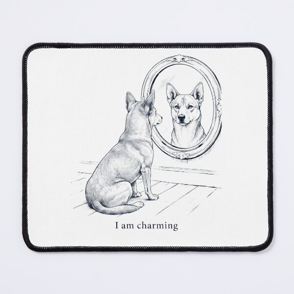 Item preview, Carolina Dog I Am Charming Mirror Meme Dog Lover designed and sold by dian-rody-crest.