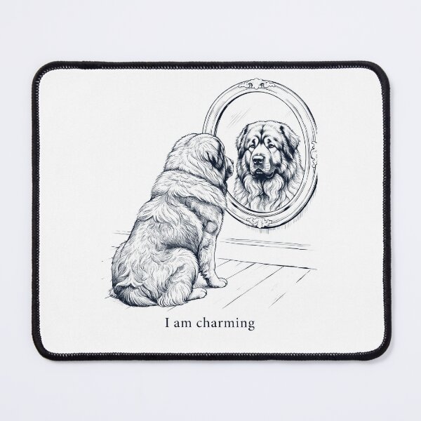 Item preview, Caucasian Shepherd Dog I Am Charming Mirror Meme Dog Lover designed and sold by dian-rody-crest.