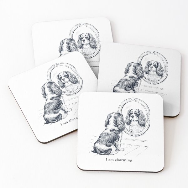Item preview, Cavalier King Charles Spaniel I Am Charming Mirror Meme Dog Lover designed and sold by dian-rody-crest.