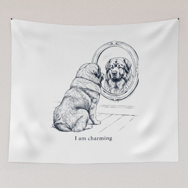 Item preview, Caucasian Shepherd Dog I Am Charming Mirror Meme Dog Lover designed and sold by dian-rody-crest.