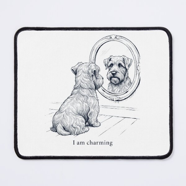 Item preview, Cesky Terrier I Am Charming Mirror Meme Dog Lover designed and sold by dian-rody-crest.