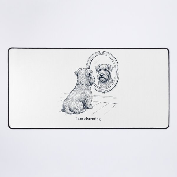 Item preview, Cesky Terrier I Am Charming Mirror Meme Dog Lover designed and sold by dian-rody-crest.