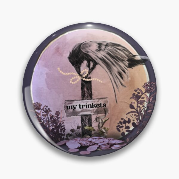 Item preview, My Trinkets - Whimsical Gothic Crow Art designed and sold by ArtistsAtticWI.