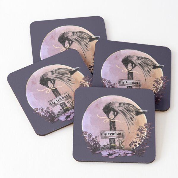 Item preview, My Trinkets - Whimsical Gothic Crow Art designed and sold by ArtistsAtticWI.