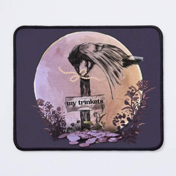 Item preview, My Trinkets - Whimsical Gothic Crow Art designed and sold by ArtistsAtticWI.
