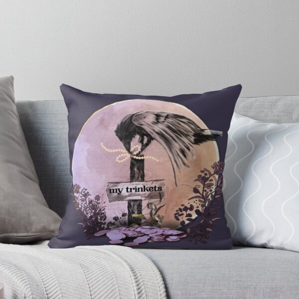 Item preview, My Trinkets - Whimsical Gothic Crow Art designed and sold by ArtistsAtticWI.