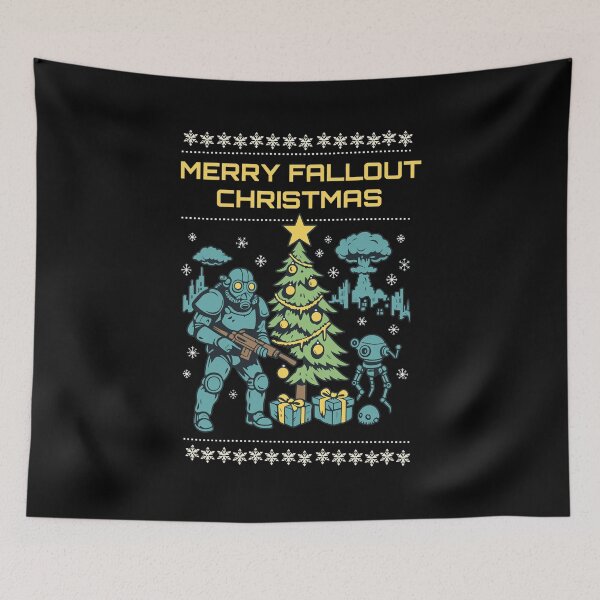 Item preview, Merry Fallout Christmas Ugly Holiday Design designed and sold by RosemarieKelpin.