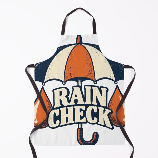 Item preview, Rain Check Funny Weather Typography designed and sold by S06PMarketing.