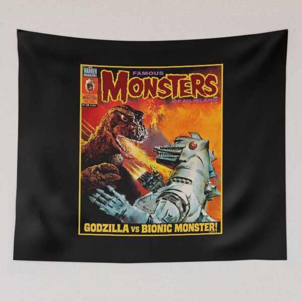 Item preview, Famous Monsters Godzilla vs Bionic Monster Comic Art designed and sold by WarmTones.