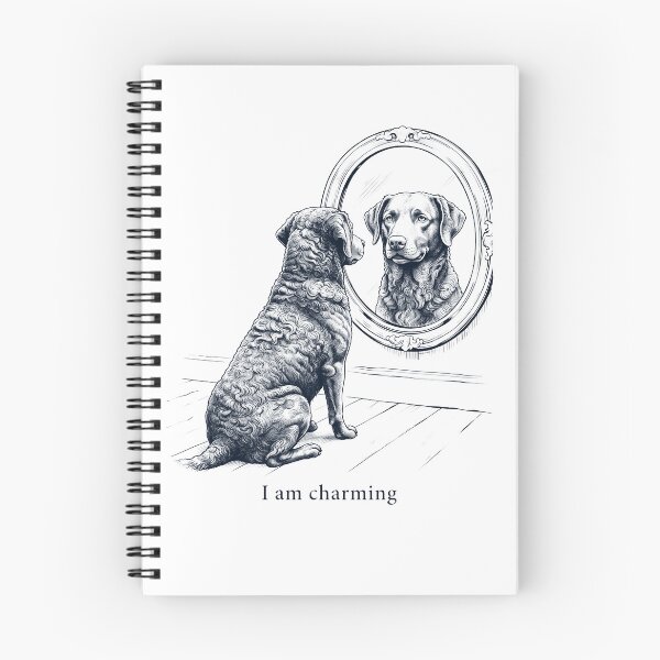 Item preview, Chesapeake Bay Retriever I Am Charming Mirror Meme Dog Lover designed and sold by dian-rody-crest.