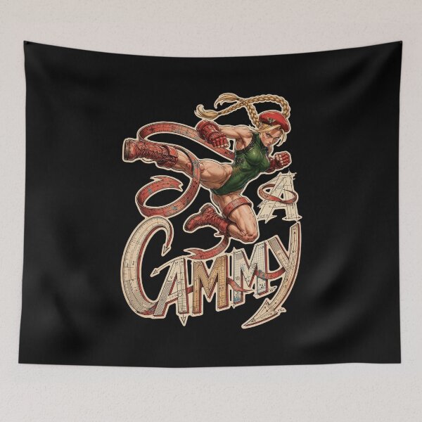 Item preview, Cammy Street Fighter Design, Cammy The Strike Artwork, Street Fighter Cammy Graphic, Cammy Fighting Game Art, Cannon Spike, Spiral Arrow, Hooligan Combination, Arcade Gaming Gift, Capcom designed and sold by Typologystudios.