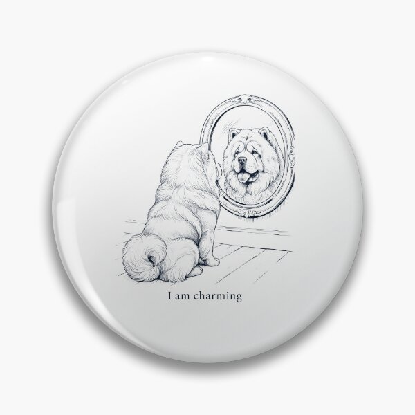 Item preview, Chow Chow I Am Charming Mirror Meme Dog Lover designed and sold by dian-rody-crest.