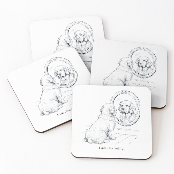Item preview, Clumber Spaniel I Am Charming Mirror Meme Dog Lover designed and sold by dian-rody-crest.