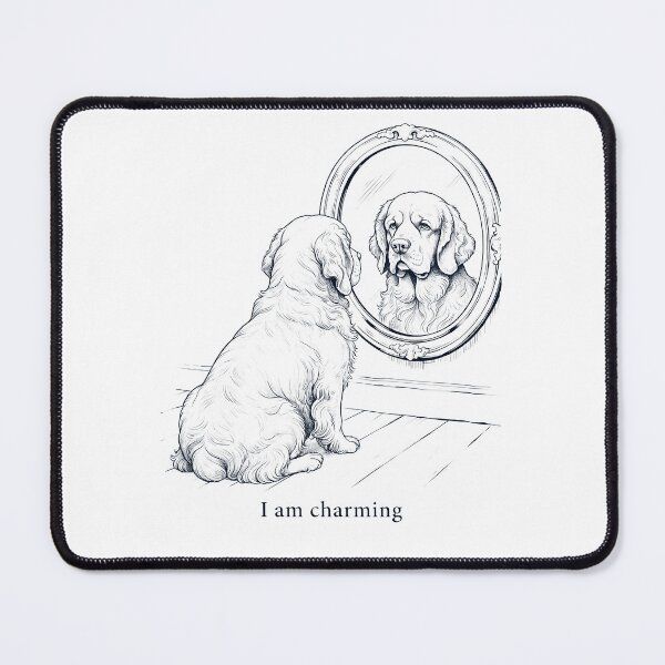 Item preview, Clumber Spaniel I Am Charming Mirror Meme Dog Lover designed and sold by dian-rody-crest.