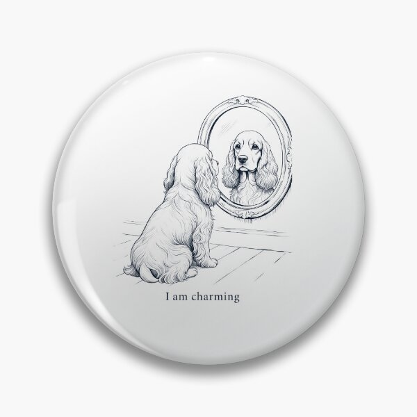 Item preview, Cocker Spaniel I Am Charming Mirror Meme Dog Lover designed and sold by dian-rody-crest.