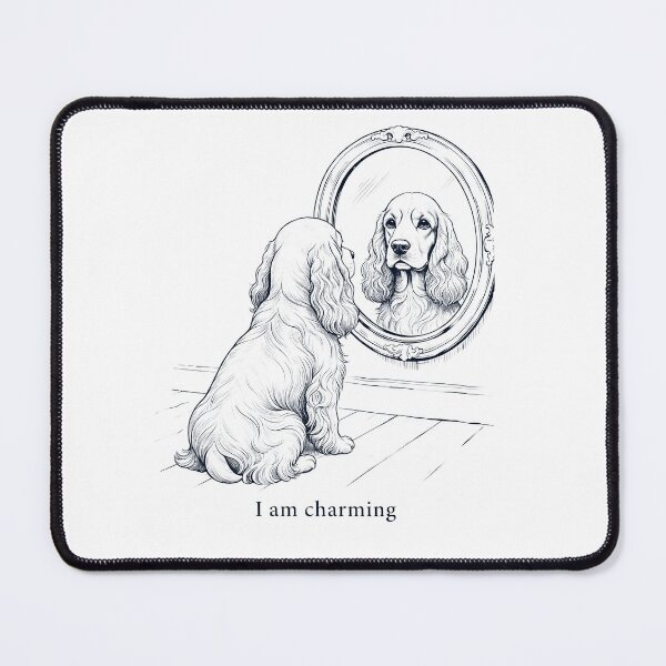 Item preview, Cocker Spaniel I Am Charming Mirror Meme Dog Lover designed and sold by dian-rody-crest.
