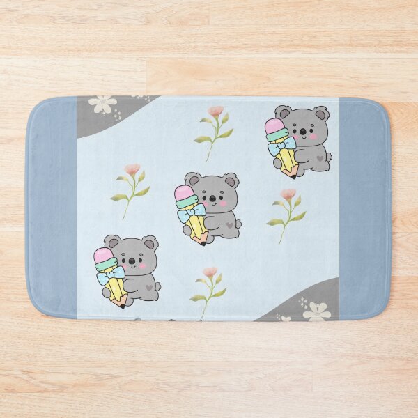 Item preview, Cute Kawaii Koala Bears Holding Yellow Pencils designed and sold by Azurart2.
