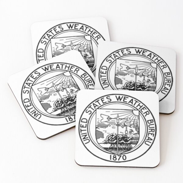 Item preview, United States Weather Bureau 1870 logo USA  designed and sold by PilotandPlane.