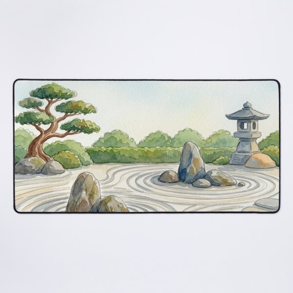 Item preview, Japanese Zen Garden Illustration designed and sold by Dreamic.Art.